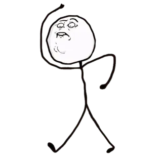 😐 83aa5860 Meme, Rage face, Monigote, Gracioso, Internet, Expresión telegram sticker