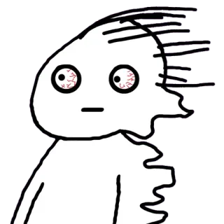 😐 ca20ea7e personaje, dibujos animados, dibujo, pegatina telegram sticker