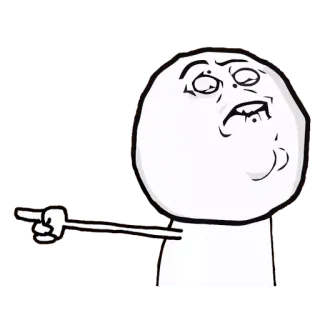 😐 ee6e1478 Meme, Señalando, Divertido, Internet telegram sticker