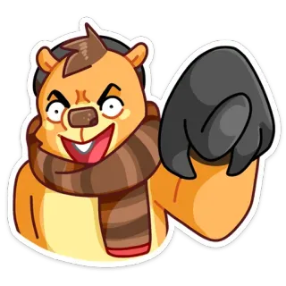 😠 5ebd3fd1 Urso de desenho animado, Personagem de desenho animado, Adesivo de animal, Apontando, Animal telegram sticker