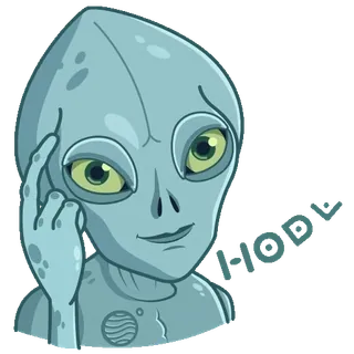 😎 7d6ceab1 How 外星人, 灰色外星人, 如何, 问候, 外星的 whatsapp sticker