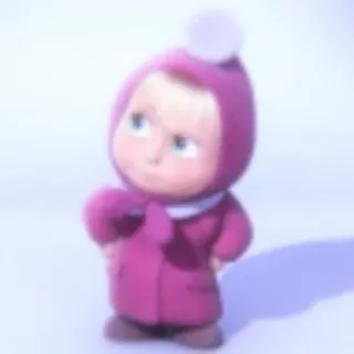 💖 3041e65b Masha Masha and the Bear cartoon, animation, character, girl, child telegram sticker