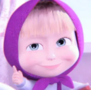 💖 3befb9ba Masha Masha and the Bear cartoon, girl, cute, masha and the bear telegram sticker