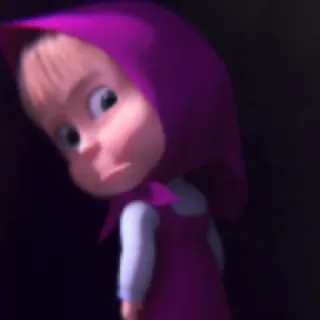 💖 5ff5704b Masha Masha and the Bear cartoon, animation, girl, Masha and the Bear telegram sticker