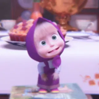 💖 76cf30e3 Masha Masha and the Bear Masha, Masha and the Bear, cartoon, animation, character telegram sticker