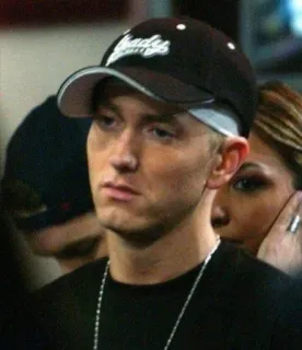 🖤 fbd34d3b Eminem Shady Eminem, rappeur, Shady, chapeau, musique telegram sticker