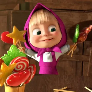 Marsha the bear part1 telegram stickers