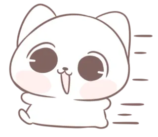 🐱 846846f3 แมว, สัตว์, น่ารัก, การ์ตูน, สติกเกอร์, คาวาอิ, มีความสุข telegram sticker