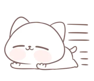 🐱 a37076f3 แมว, น่ารัก, สัตว์, นอน, การ์ตูน, คาวาอิ telegram sticker