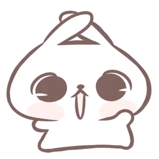🙅 0f4d6d57 น่ารัก, กระต่าย, กระต่าย, การ์ตูน telegram sticker