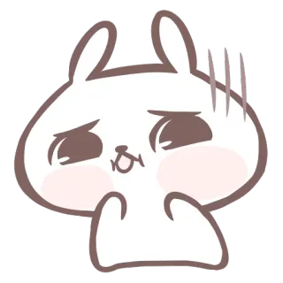 🤢 a50bc572 กระต่าย, น่ารัก, สัตว์, สติกเกอร์ telegram sticker