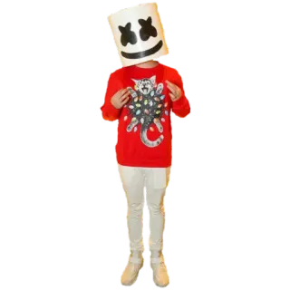 🐱 c21a80ba Marshmello DJ, Masque, Musique, Casque, Marshmello, Personne telegram sticker