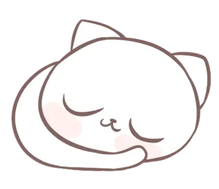 💭 070d13c4 แมว, นอนหลับ, น่ารัก, สัตว์, การ์ตูน, สติกเกอร์ telegram sticker