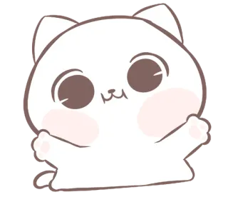 💭 bb8f909a แมว, น่ารัก, น่าเอ็นดู, คาวาอิ, สติกเกอร์, สัตว์ telegram sticker