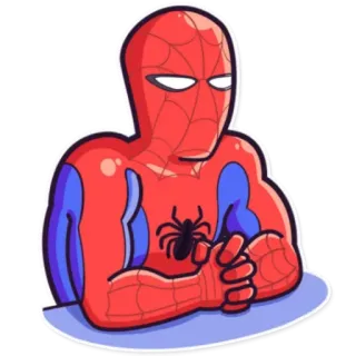 😐 ba4d6b2d Spider-Man Homem-Aranha, super-herói, Marvel, quadrinho, desenho animado, personagem whatsapp sticker