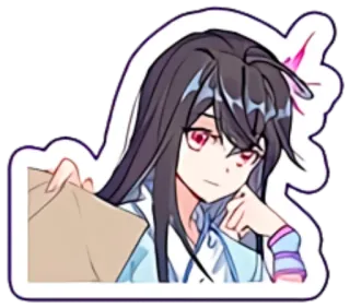 😶 227fef7a 动漫, 女孩, 漫画, 角色, 可爱, 插画 telegram sticker
