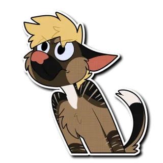 😠 20c74895 Фурри, Мультфильм, Антропоморфный, Животное, Персонаж, Стикер telegram sticker