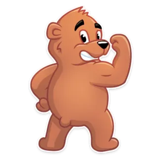 Marty Bearson telegram stickers