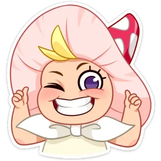 😉 51f047bf thumbs up, cute, happy, cartoon, anime, winking telegram sticker