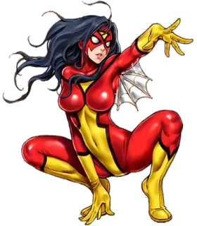 😁 f63c5896 Spider-Woman Spider-Woman, Marvel, superheld, stripboek, Jessica Drew whatsapp sticker