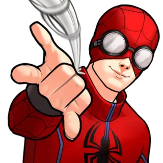 👽 1fe06e57 Spider-Man スパイダーマン, スーパーヒーロー, コミック, アニメ, マーベル, キャラクター telegram sticker