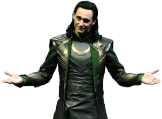 😏 f07d4c03 Loki ロキ, マーベル, いたずらの神, トム・ヒドルストン, キャラクター, スーパーヒーロー, ヴィラン telegram sticker