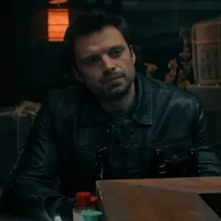 🦾 18f2f9ef Bucky Barnes серьезный, обеспокоенный, мужчина, актер telegram sticker