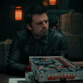 🦾 2c71c274 Bucky Barnes мужчина, кожаная куртка, линкор, игра, серьезный telegram sticker