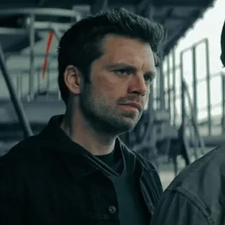 🦾 f1ce5bab Bucky Barnes marvel, себастиан стэн, зимний солдат, мстители, серьезный, актер telegram sticker