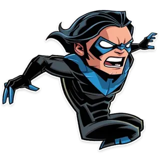 👍 851e54b7 Nightwing ไนท์วิง, ดีซีคอมมิกส์, ซูเปอร์ฮีโร่, หนังสือการ์ตูน, ตัวละคร, ศาลเตี้ย telegram sticker