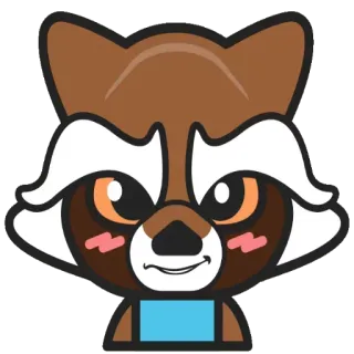 😤 d03f3513 แรคคูน, สัตว์, การ์ตูน, น่ารัก telegram sticker