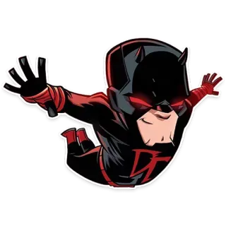 😱 e22cdbd7 Daredevil คนกล้าบ้าบิ่น, มาร์เวล, ซูเปอร์ฮีโร่, หนังสือการ์ตูน, ตัวละคร, สติกเกอร์ telegram sticker