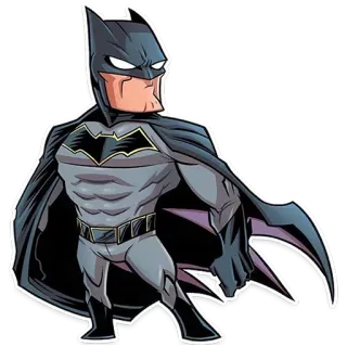 😔 4ae66025 Batman Batman, DC Comics, supereroe, cartone animato, adesivo, Gotham, vigilante telegram sticker