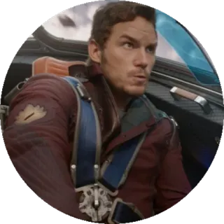 👍 8adaf5fc Star-Lord Guardians of the Galaxy Star-Lord, Chris Pratt, Guardiani della Galassia, Marvel, Supereroe, Spazio, Cosmico telegram sticker