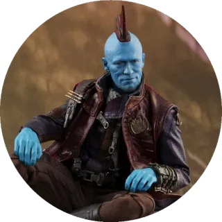 💙 f32477f7 Yondu Udonta Guardians of the Galaxy Yondu, Udonta, Guardiani della Galassia, Marvel, supereroe, spazio, pelle blu telegram sticker