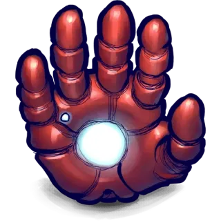 🙃 f5796a7b Iron Man iron man, marvel, supereroe, mano, armatura, guanto telegram sticker