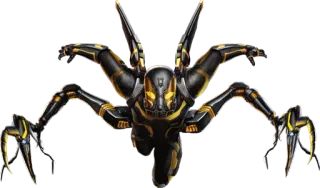 ☺️ 4aef453e robot, monstre, vilain, futur, noir, technologie, arme telegram sticker