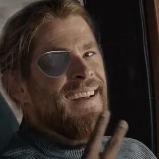 🌪 2176d33f Thor Marvel, super-herói, Vingadores, Chris Hemsworth telegram sticker