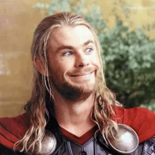 🌪 693393b1 Thor marvel, super-herói, engraçado, deus, chris hemsworth telegram sticker