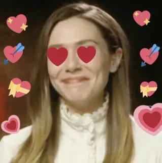 🌪 ed3fea7f Wanda Maximoff amor, corações, wanda, feiticeira escarlate, marvel telegram sticker