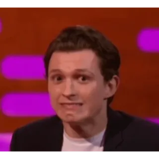 😬 f3df2621 Tom Holland diễn viên, người nổi tiếng, biểu cảm, meme telegram sticker