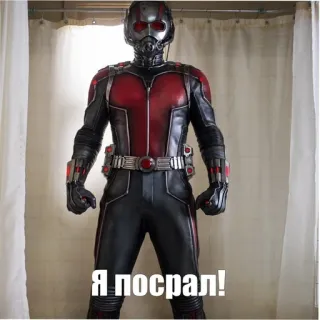😮‍💨 2a68d00e Ant-Man Я посрал! ant-man, supereroe, marvel telegram sticker