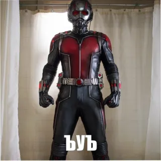 😛 7f6d2e8c Ant-Man вув marvel, supereroe, ant-man, costume, tuta telegram sticker