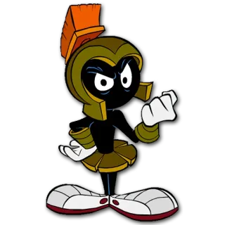 👊 a0ef82cf Marvin the Martian Looney Tunes cartoon, martian, space, character telegram sticker
