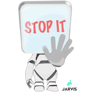 🛑 18330db3 STOP IT Stop, Mano, Blocco, Restrizione, Divieto telegram sticker