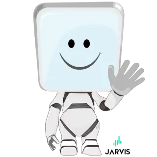 👋 2a5e5357 robot, personaggio, amichevole, che saluta, avatar, cartone animato telegram sticker