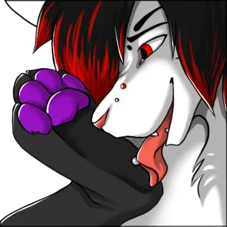 ❤ 57ba9cf6 퍼리, 수인, 동물, 만화, 캐릭터 telegram sticker