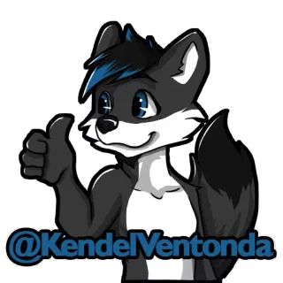 💰 6efe0bf0 @KendelVentonda 퍼리, 동물, 여우, 수인, 좋아요, 만화 telegram sticker