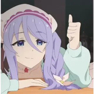 👍 3c8e52f6 Anime, Personagem, Garota, Bonita, Empregada telegram sticker