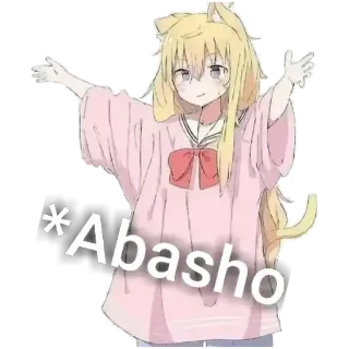 🤗 9f7a7c78 *Abasho Anime, Garota gato, Mangá, Kawaii, Personagem telegram sticker
